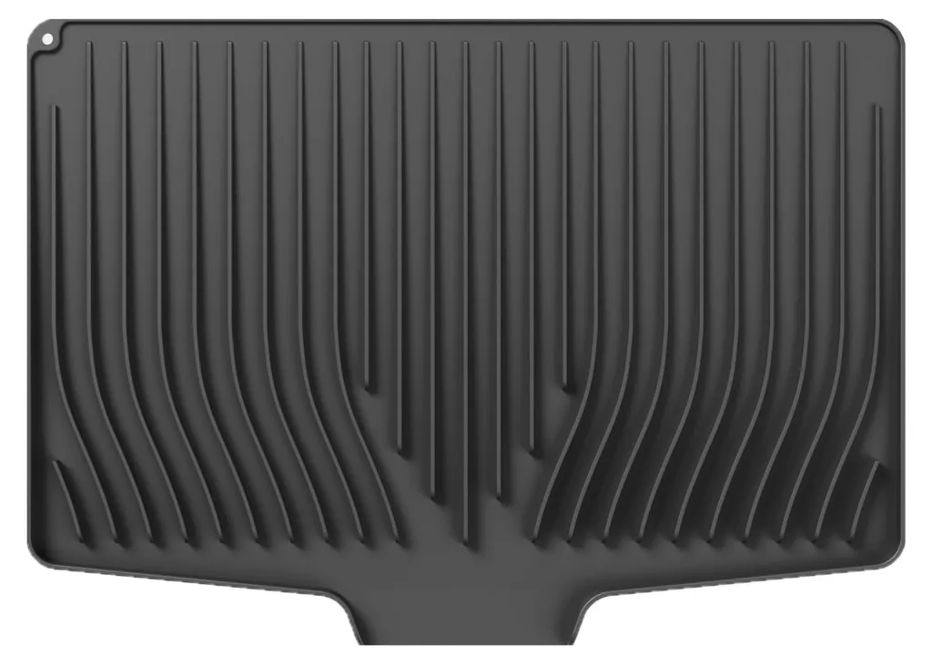 Tapis d'égouttage silicone incurvé noir XPD-S-BK résistant à 230°C