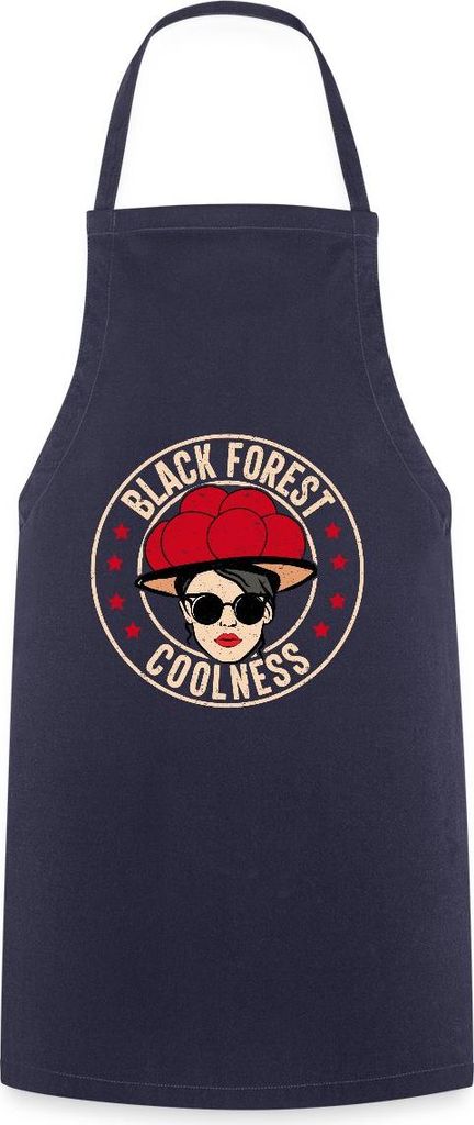 Spreadshirt Schwarzwald Bollenhut Black Forest Coolness Geschenk Kochschürze, One size, Navy