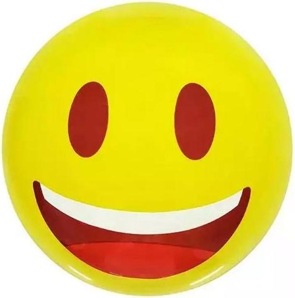 PVC-Ball ARTYK 23 cm – Gelber Smiley für Kinder ab 3 Jahren