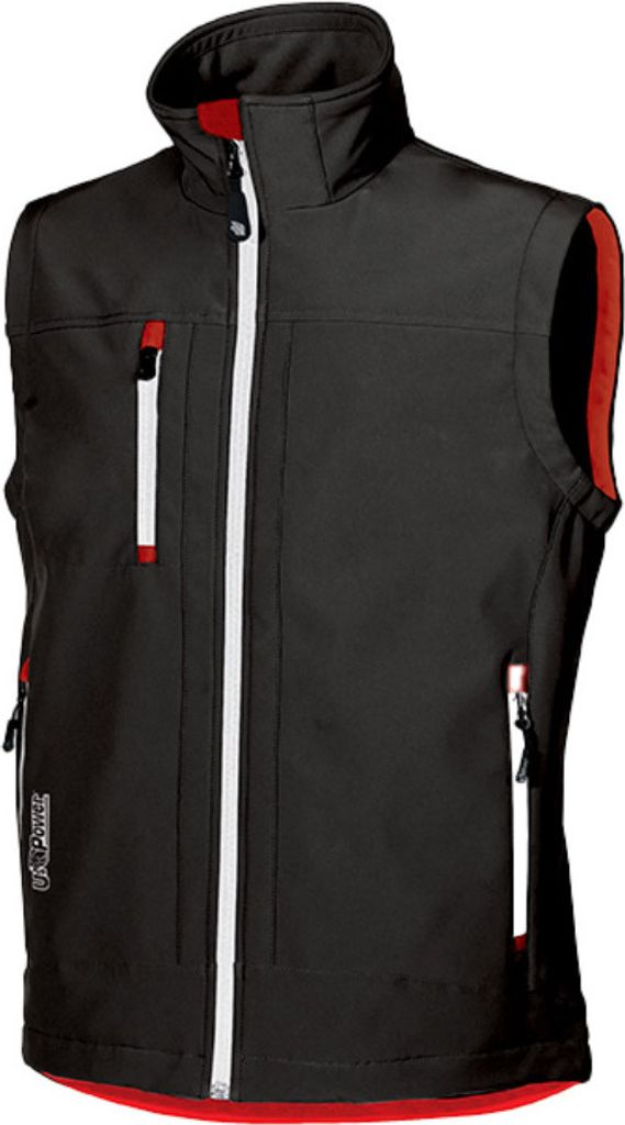 U-Power Weste Softshell Climb, Farbe:black carbon, Größe:4XL