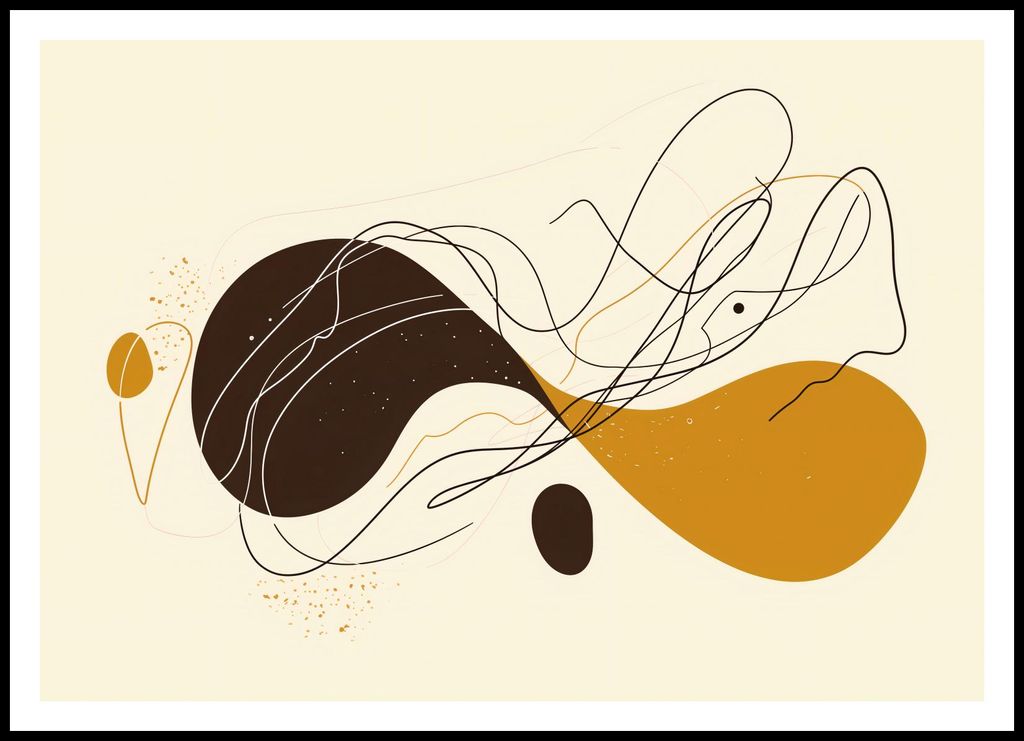 Plakat 100x70cm Symphonie von Linien und Formen