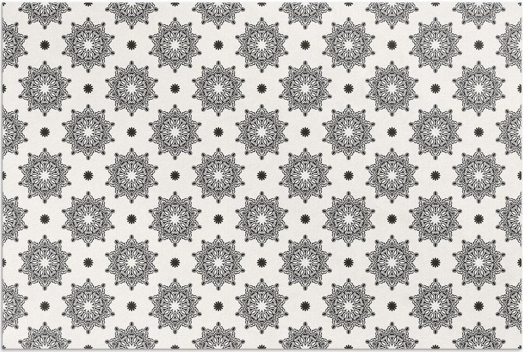 Kleine Mandalas, orientalisches Boho-Muster – Vinylteppich – 80x120 cm – Outdoor Teppich – Terrasse – Wetterfest – Modern