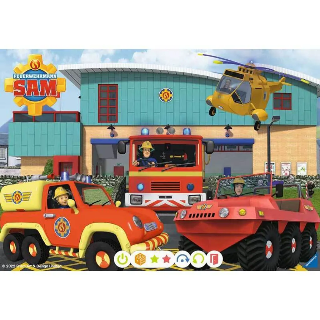 Puzzle Sam le Pompier : Activité Éveil et Motricité pour 3-5 ans