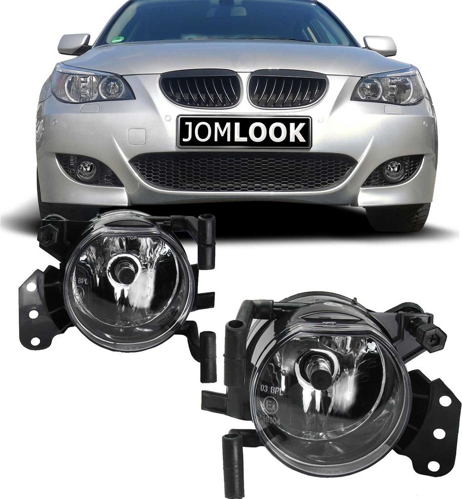 JOM Nebelscheinwerfer für BMW 3er E46 E90 E91 / 5er E60 E61 Klarglas