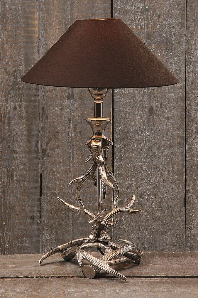 Lampe Geweih Tischlampe Stehlampe  H 59 cm Produktbild 