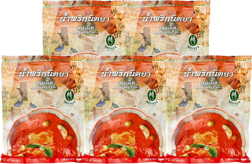 Nittaya Currypaste ROT 5x1kg