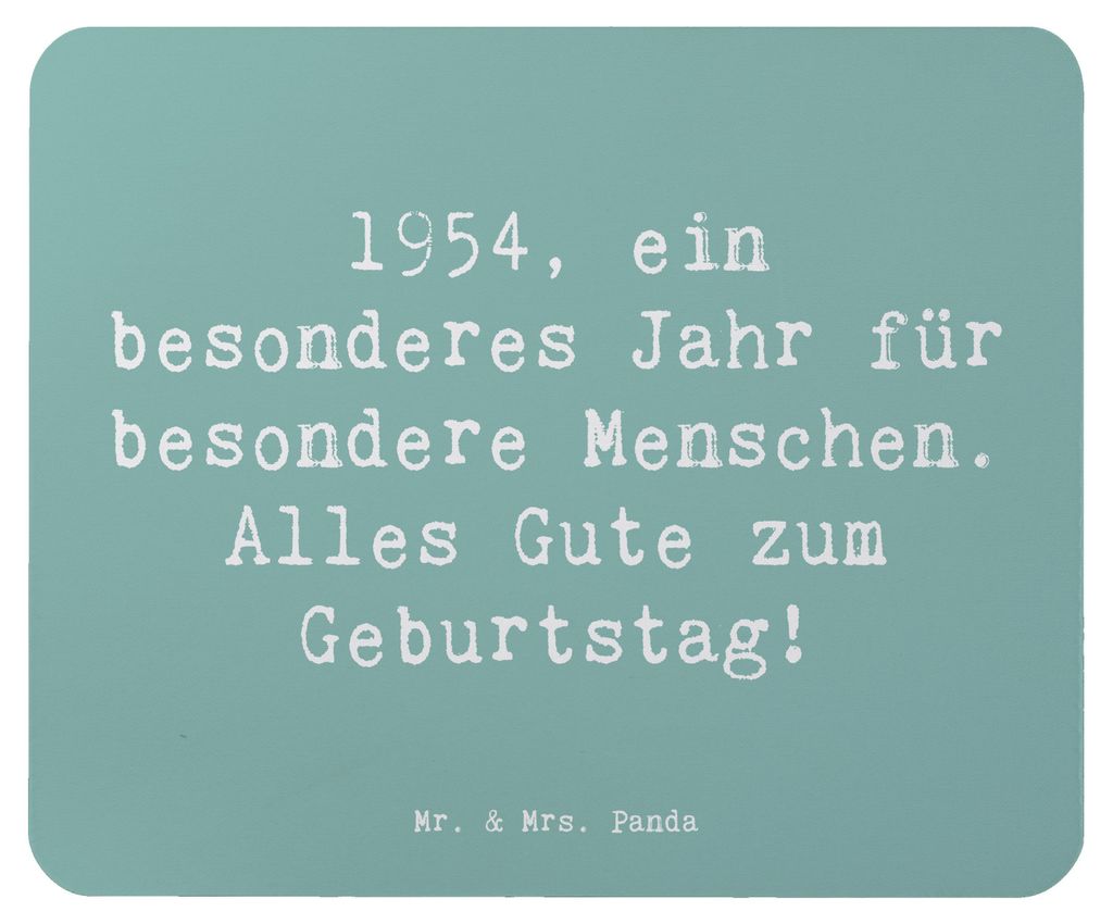 Mr. & Mrs. Panda Mauspad Spruch 1954 Geburtstag - Meeresbrise - Geschenk, Herzliche Grüße, pc mousepad, Happy Birthday, Glückwunsch, Wertschätz...