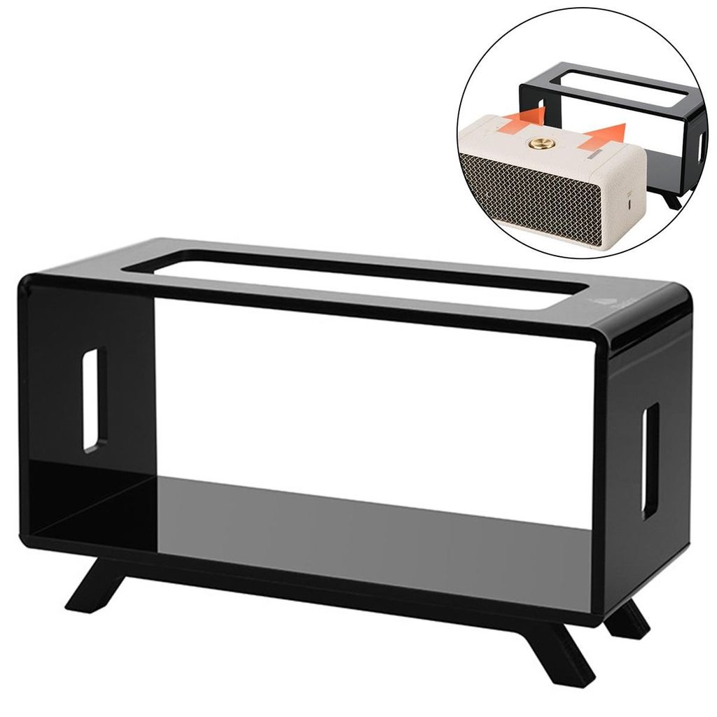 Lautsprecherständer aus Acryl für Marshall Emberton II Lautsprecher, Retro-TV-Design,schlankes Design für optimale Audioprojektion,schwarz