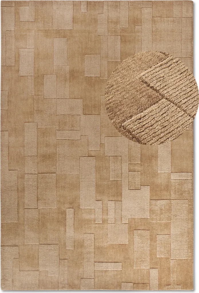 Grand tapis beige en laine Wilhelmine Villeroy & Boch pour votre séjour