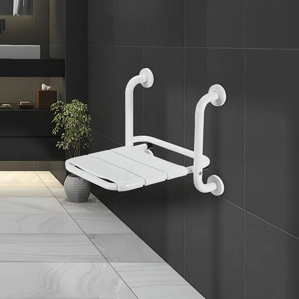 Aide au bain senior avec ce siège de douche pliant mural