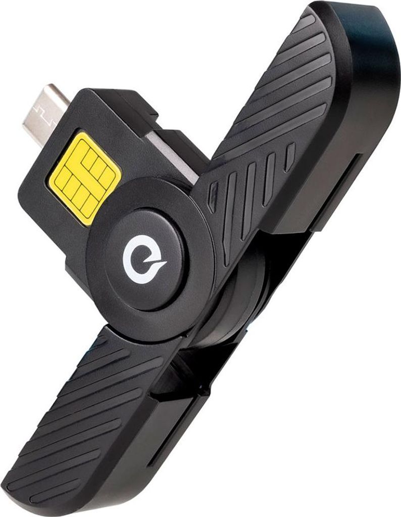 TooQ TQR-3011B, USB Typ-C, Schwarz, 12 g Produktbild 