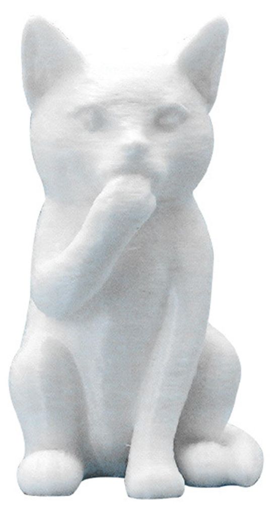 Intelligente Katzenfigur, Mini-Katzenstatue, Tierskulptur aus Kunststoff, Dekoration für Zuhause, Büro, Schreibtisch oder Bücherregal
