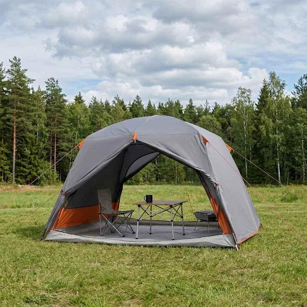 Möbel Trekkingzelt Grau und Orange 2-Personen - Campingzelte CC2082