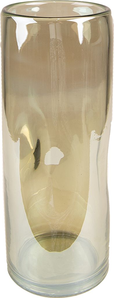 Clayre & Eef Vase Ø 9x23 cm Grün Glas