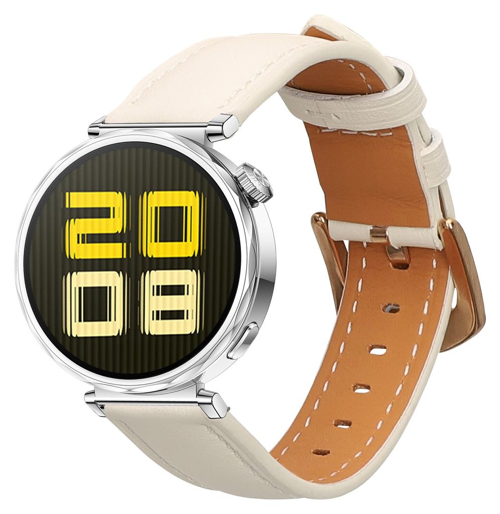 kwmobile Echtleder Uhrenarmband für Huawei Watch GT5 41mm / GT5 Pro 42mm / Watch GT4 41mm Armband - Ersatzarmband für Fitnesstracker - Wechselarm...