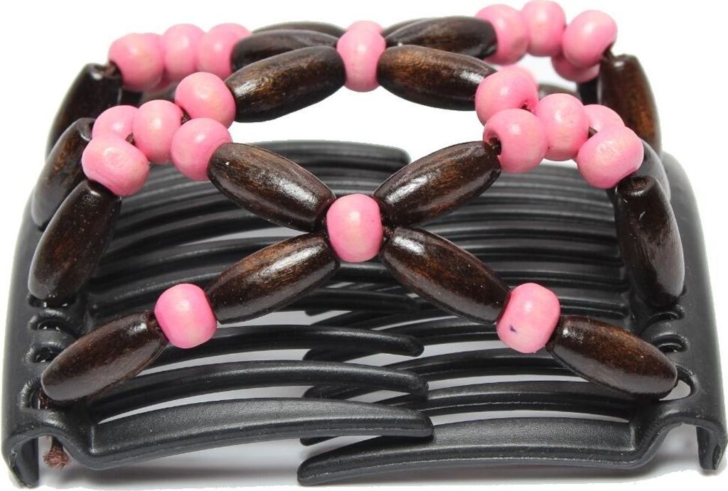 Trend African Hairclip Haarklammer Haarspange Hair Clips Haarkamm hell Rosa