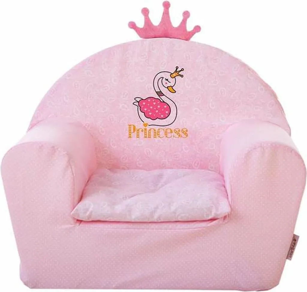 Fauteuil Princess Rose avec Dossier Ergonomique - Tissu Doux et Confortable