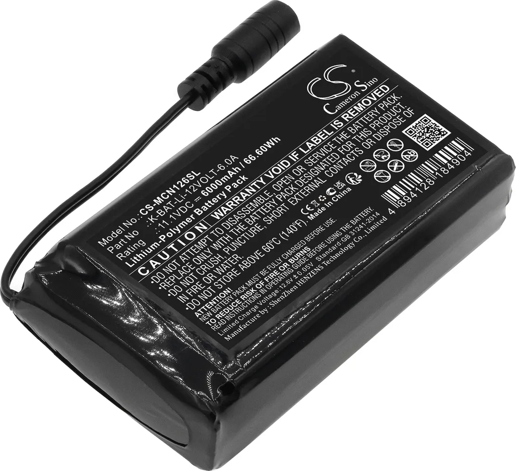 Batterie Li-po 12V 6A Haute Capacité pour Système Chauffant Macna K-BAT