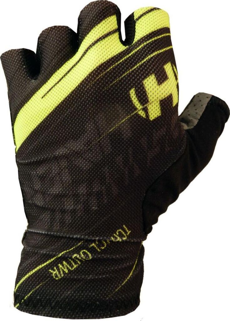 HAVEN Fingerlose Fahrradhandschuhe - PENNUTO SHORT - Schwarz/Grün XL