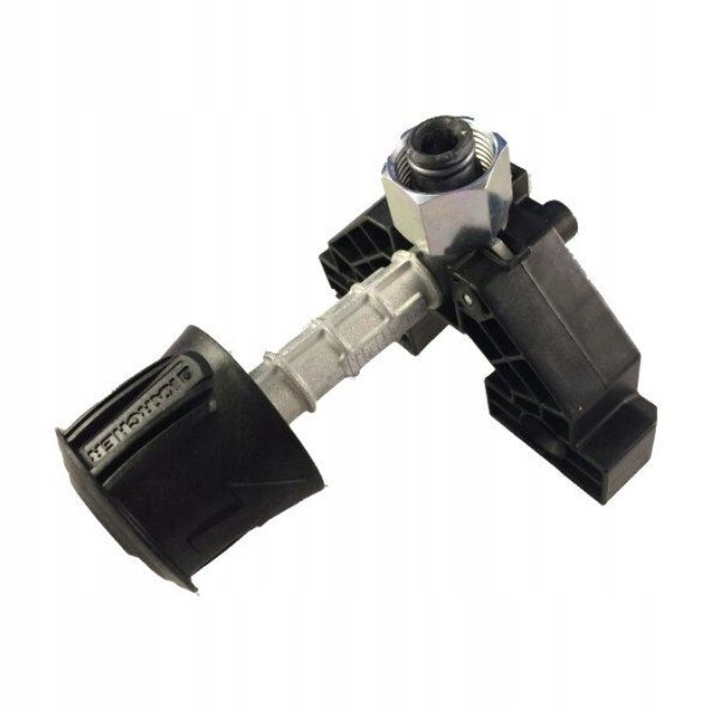 A close-up studio shot of a Kärcher pressure washer part.