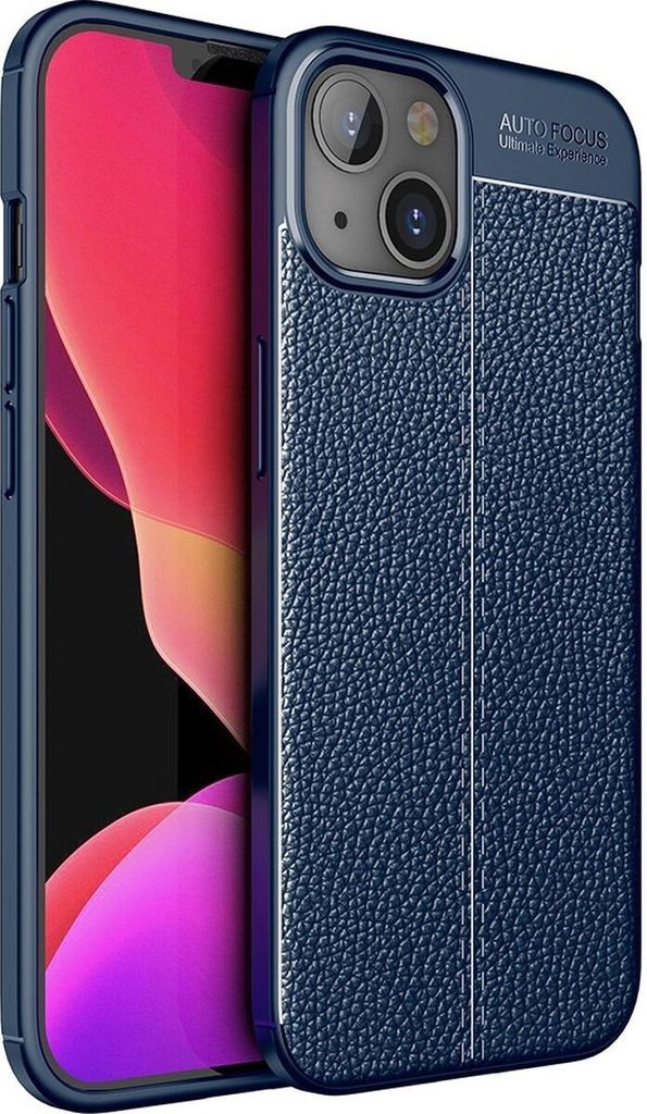 Mobigear Luxury iPhone 14 Plus Hülle Flexibles TPU Backcover - Blau