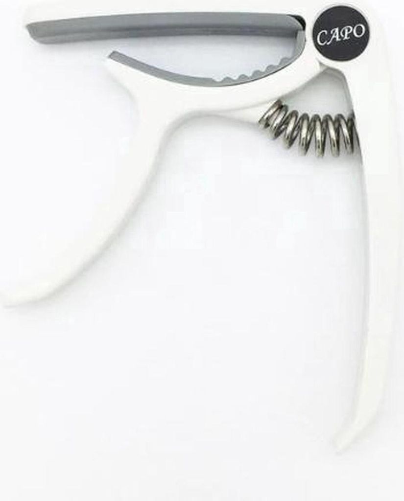 Jumadas Capo-Gitarrenklemme – Saiten – Akustik – Elektro – Gitarre – Werkzeug – Zubehör – Kunststoff – Weiß