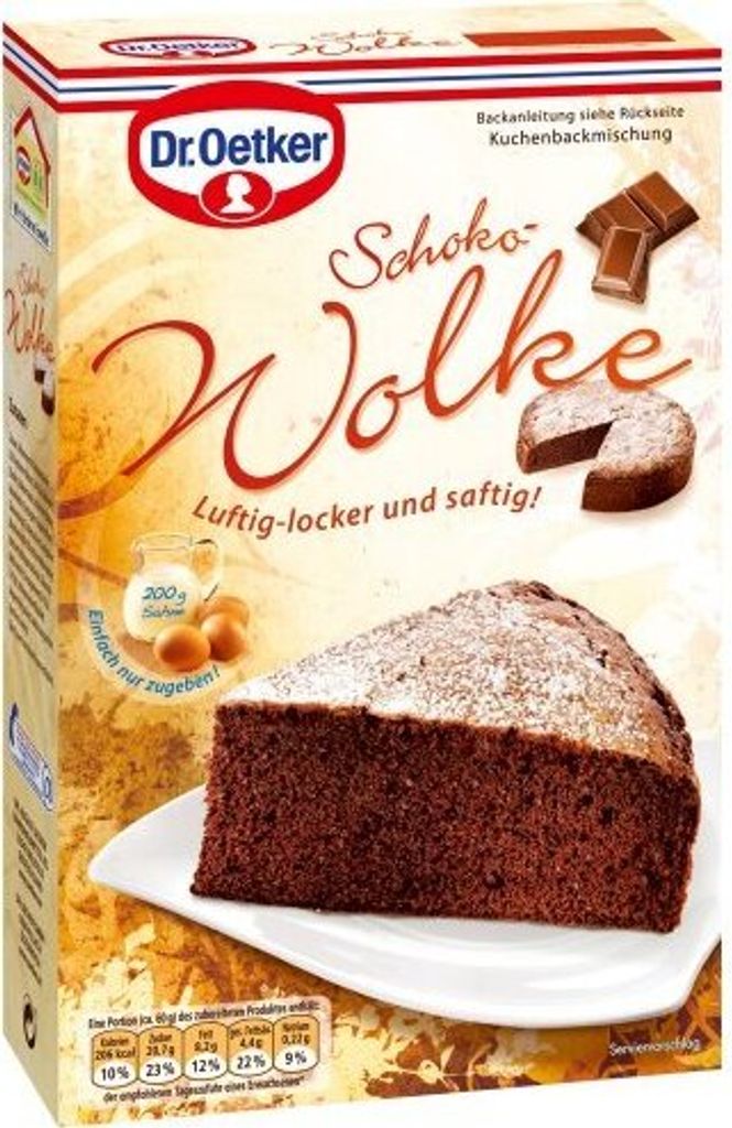 Nuage de chocolat Dr. Oetker, paquet de 4 (4 x 455 g) Image du produit 