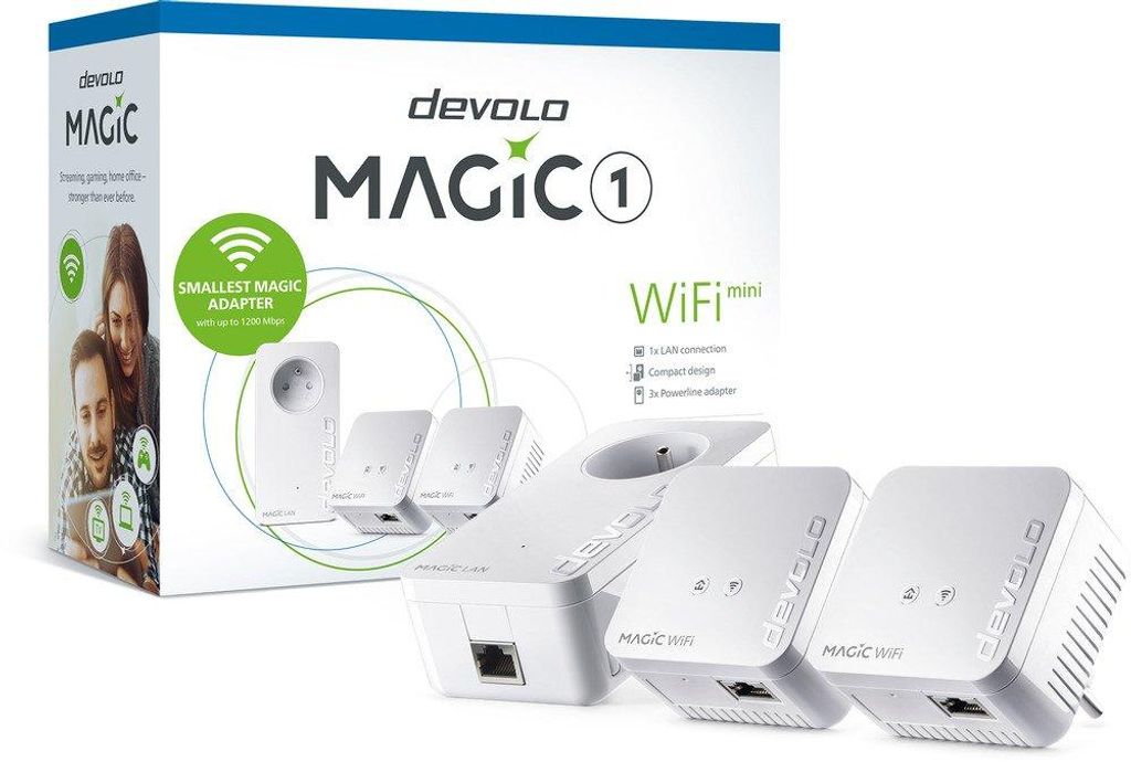 Devolo Magic 1 WiFi mini, 1200 Mbit/s, IEEE 802.11b, IEEE Zdjęcie produktu 