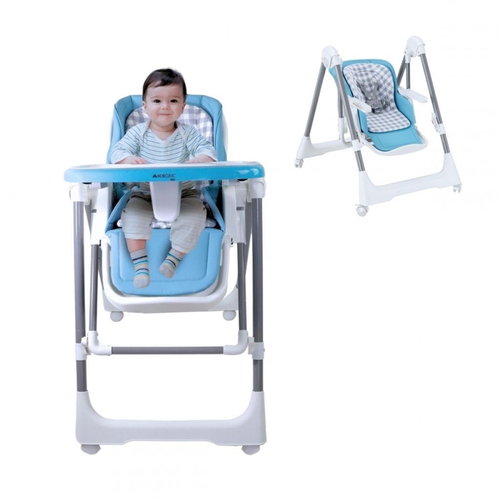 Mobiclinic Kinderstoel met schommel, 2-in-1, 6-36 maanden, 15 kg, Nala, combi-kinderstoel, babywip inklapbaar, verstelbaar, dubbel afneembaar dienblad