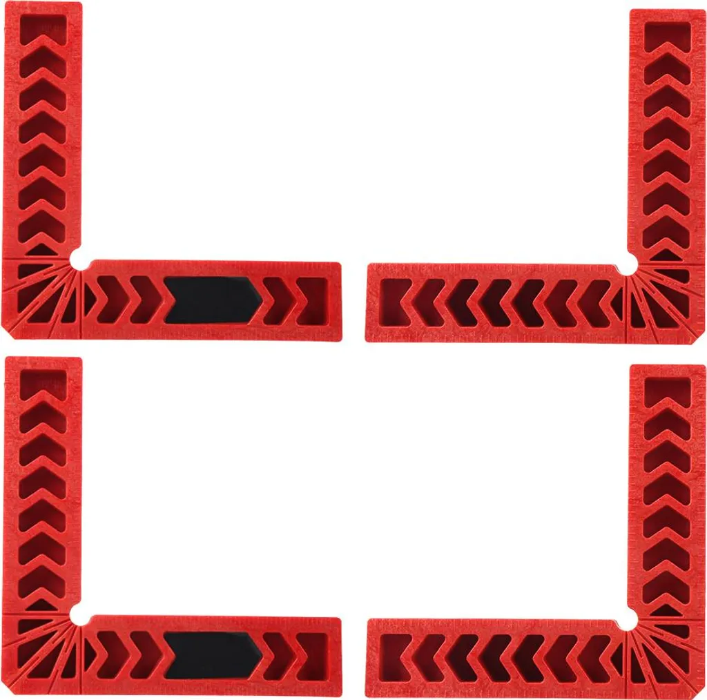 Lot de 4 Positionneurs d'Angle Droit 90 Degrés en L pour Menuiserie Pro