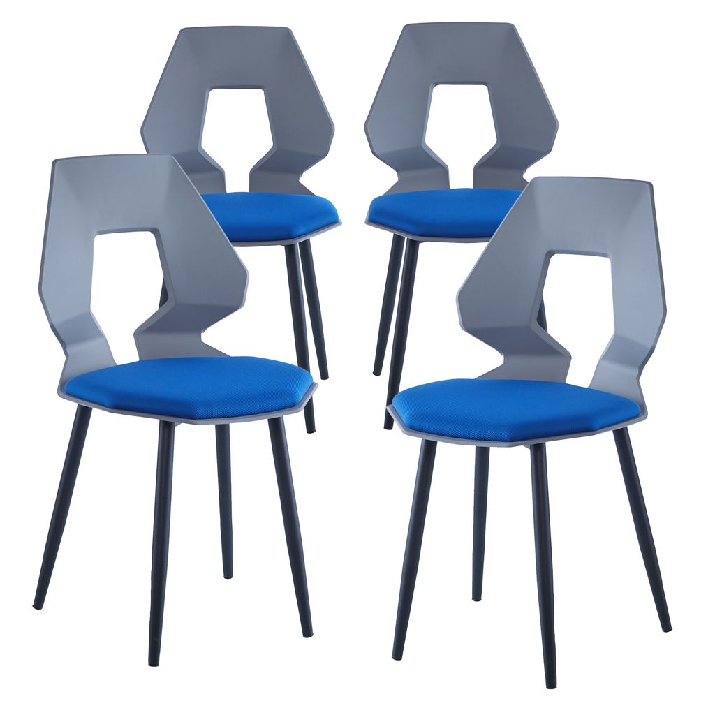 2er/4er Esszimmerstuhl Design Stuhl 2 Farben Kunststoff Küchenstuhl Stuhlgruppe 
