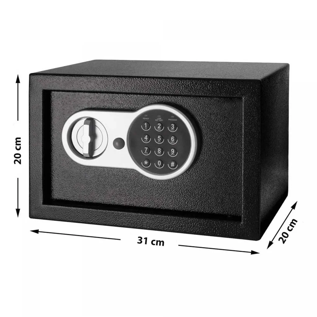 Coffre-fort numérique de sécurité Herzberg HG03855 avec code programmable
