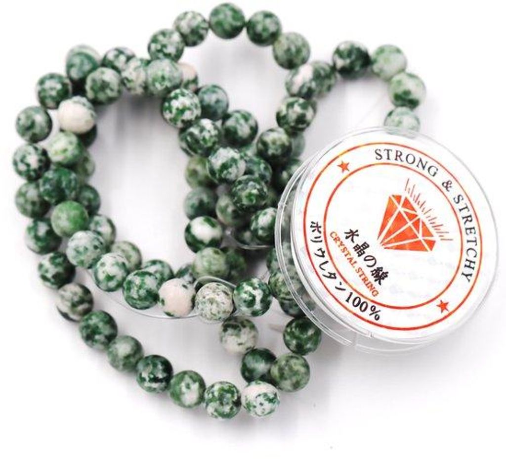 Fukugems is verwijderd, hier is de vertaling:Kralen voor sieraden maken Doe-het-zelf kralen set Energiestenen armband 4 mm, 180 stukken, groen jaspis