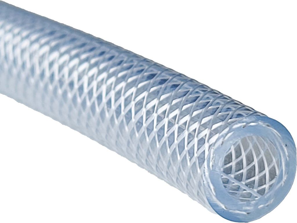 PVC-Schlauch mit Textileinlage, Transparent - 1 Zoll: Produktbild 