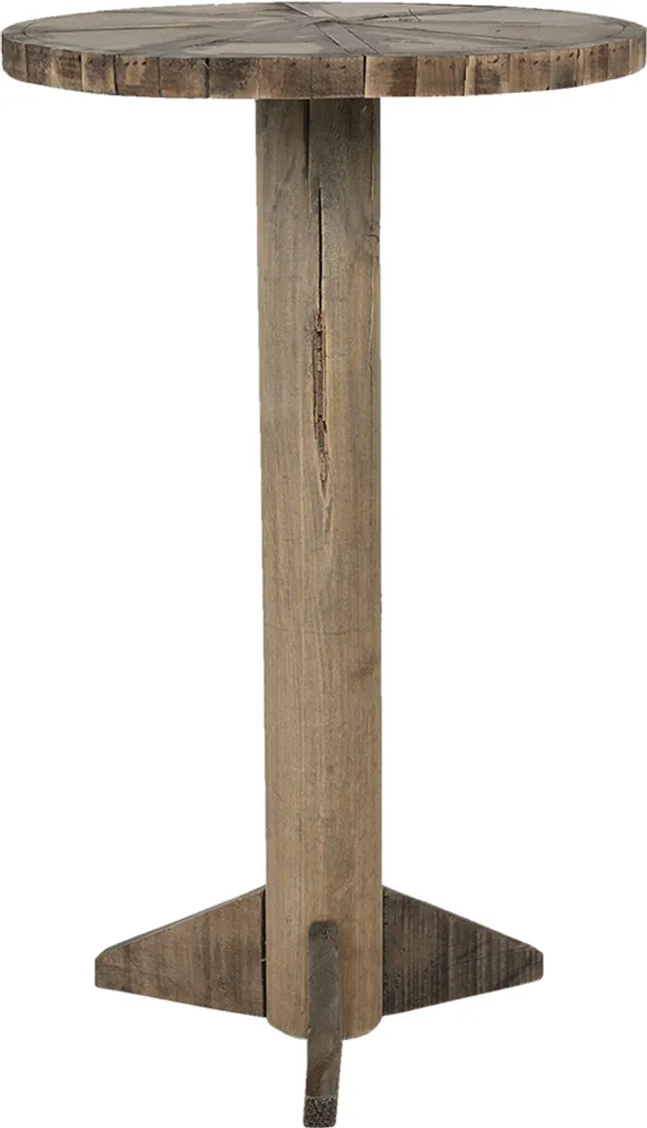 Tavolino Rotondo Legno Marrone Clayre & Eef | Arredo Casa Vintage