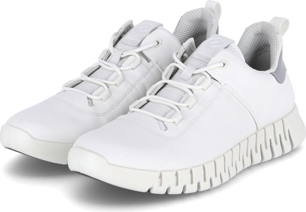 Ecco Low Sneaker GRUUV M Herren Glattleder Weiß Größe: 44 Produktbild 