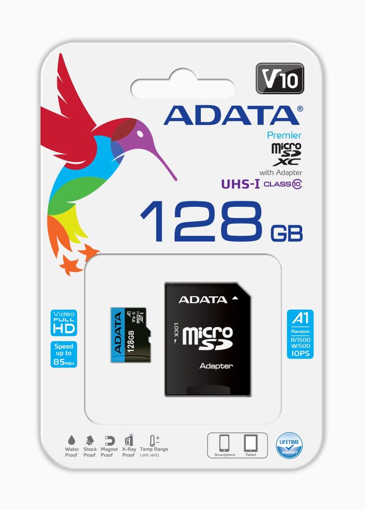 Pamäťová karta ADATA | microSDXC/SDHC UHS-I | Premier | 128 Obrázok produktu 