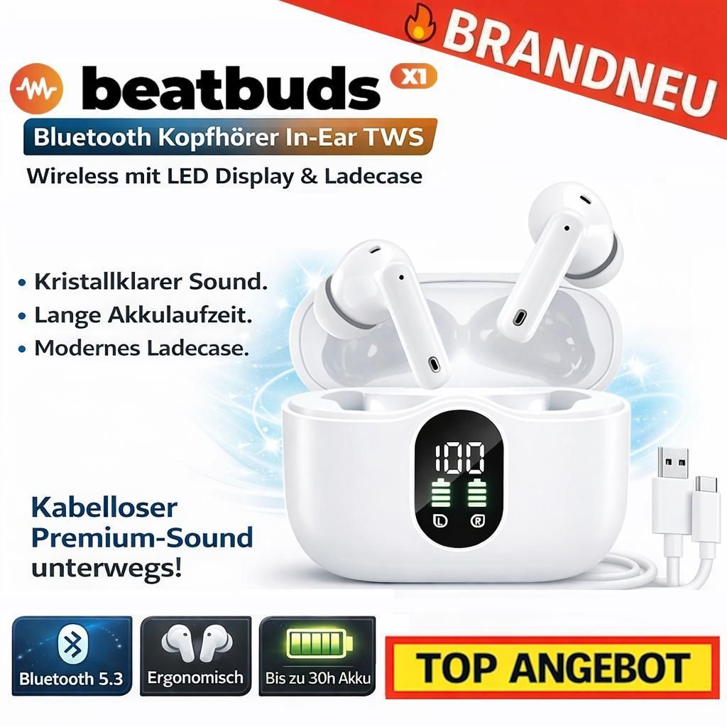 beatbuds™ X1 Bluetooth Kopfhörer In-Ear TWS Wireless mit Produktbild 