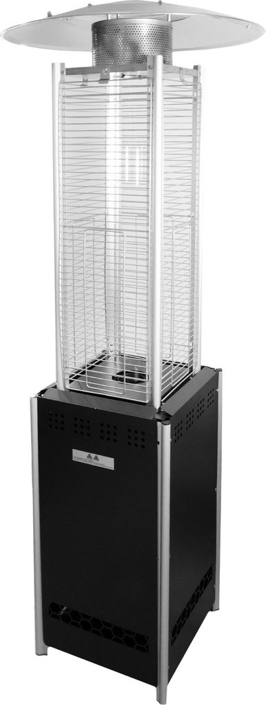 Heizstrahler mit Holzpellets, umweltfreundlicher Terrassenheizstrahler mit Pellets