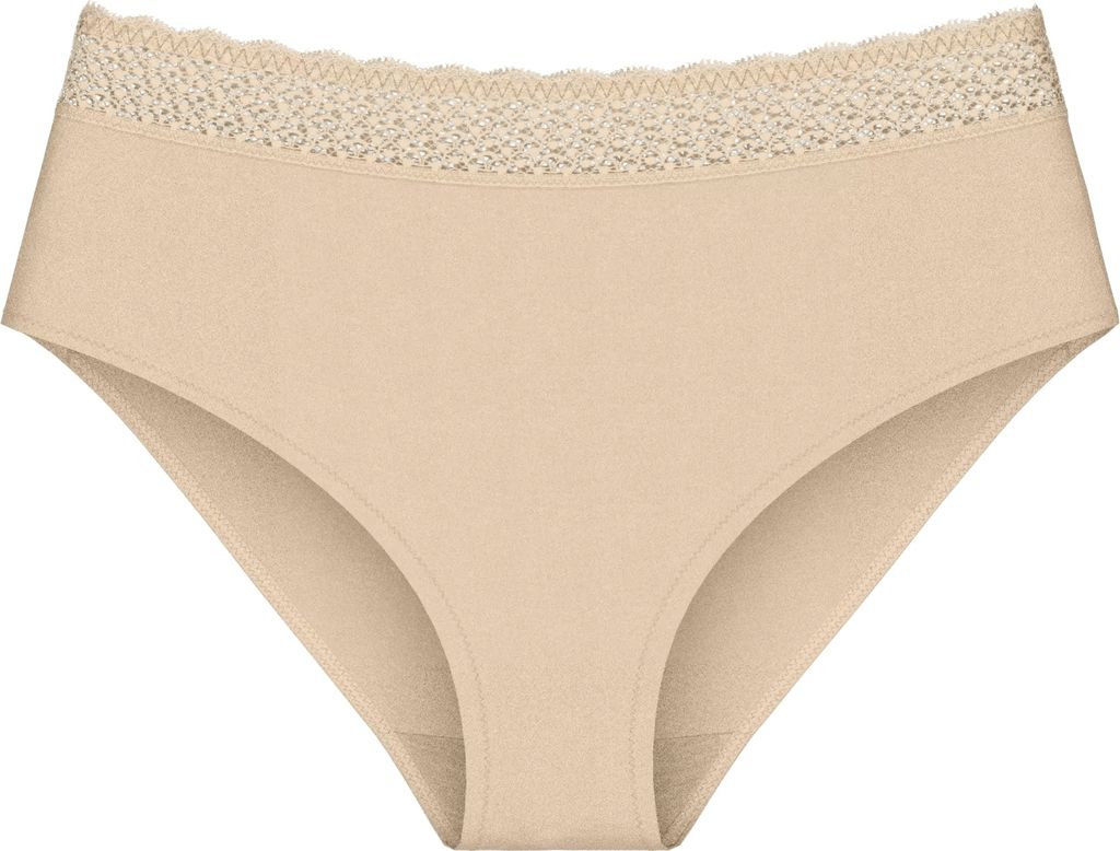 Triumph Feel of Modal Lace Trim Midi, Unterhosen, Hochgeschnittener Slip, Erwachsener, Weiblich, Beige, L
