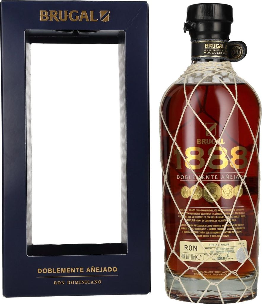 Brugal 1888 Ron Reserva Familiar Doblemente Añejado 40% Produktbild 