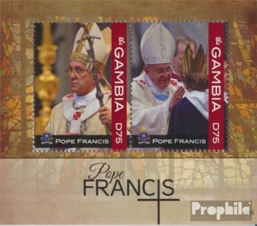 Briefmarken Gambia 2014 Mi Block888 (kompl.Ausg.) postfrisch Papst Franziskus