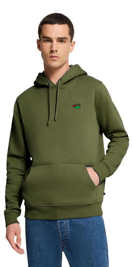 Spreadshirt TMNT Raphael Stick Herren Premium Hoodie, S, Khaki