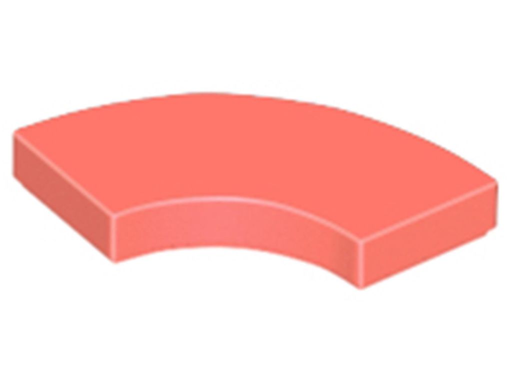 Lego 2x2 Fliesen Rundecke 27925 - 100 Stück Coral