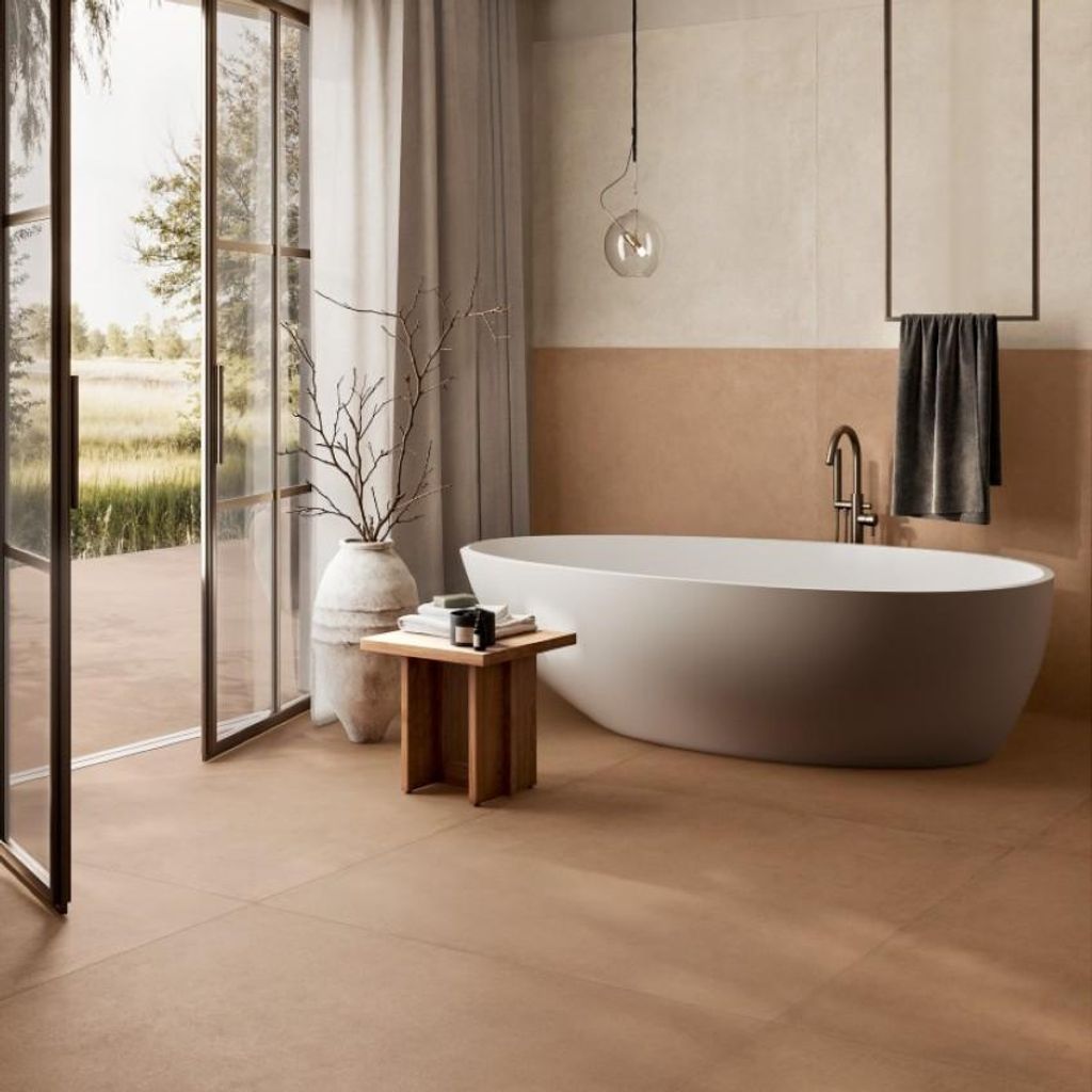 Fliesen Betonoptik Rot 60x120 cm CASA39 Ragno Solida