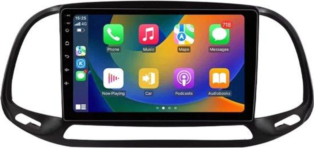 Autoradio mit Bluetooth und CarPlay für Fiat Doblo (2015–2019) – kompatibel mit Apple und Android – Stereoanlage mit Navigationssystem – 2...