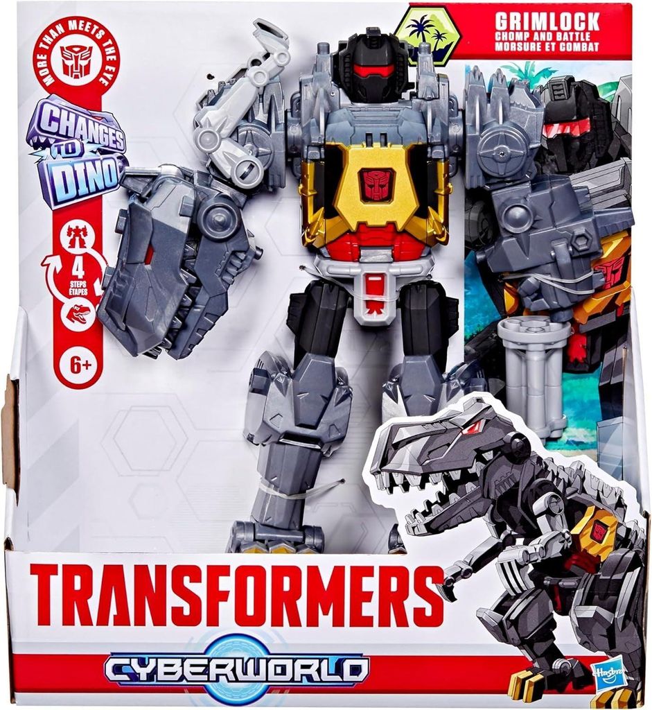 Hasbro TF Cyberworld Grimlock Chomp & Battle Image du produit 