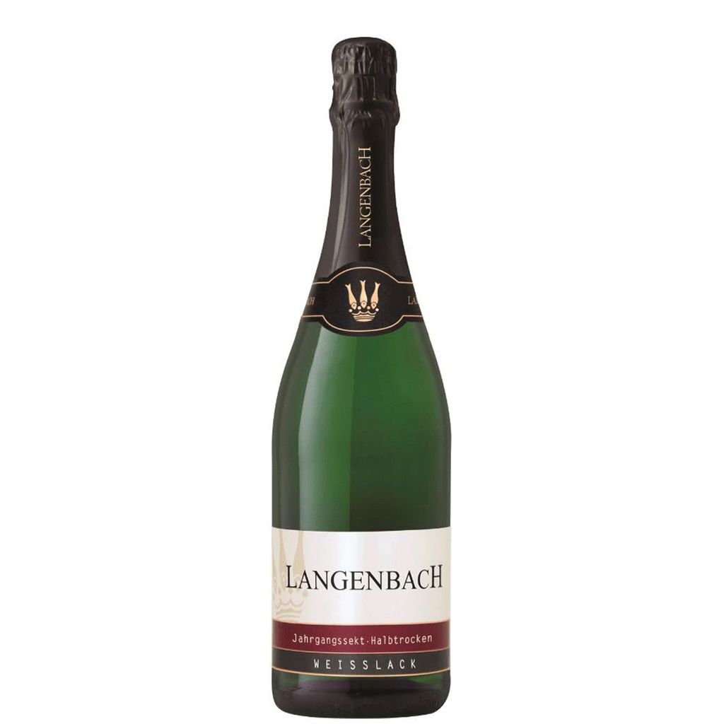 Langenbach Weisslack Sekt erfrischender Charakter halbtrocken 750ml