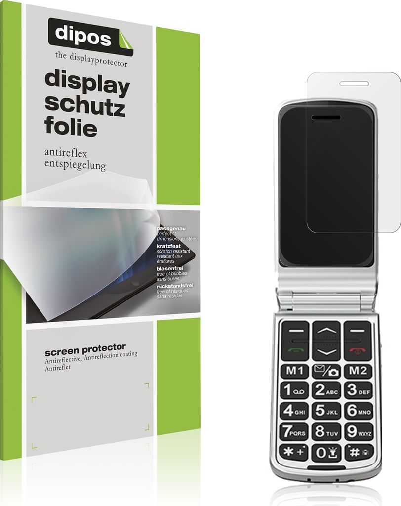 4x Schutzfolie für Sweetlink F3 Plus 4G matt Displayschutzfolie Folie Display Schutz dipos
