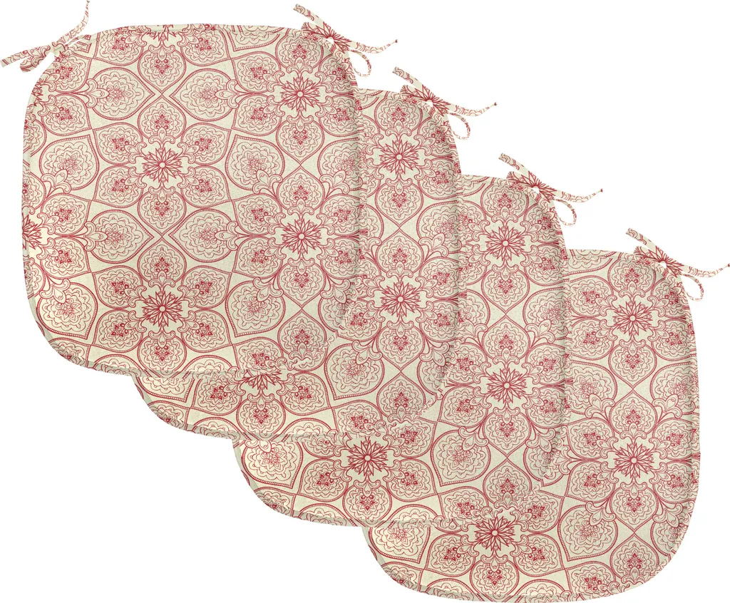 Offerta Set 4 Cuscini Sedie 40x40 Impermeabili ABAKUHAUS Fiori